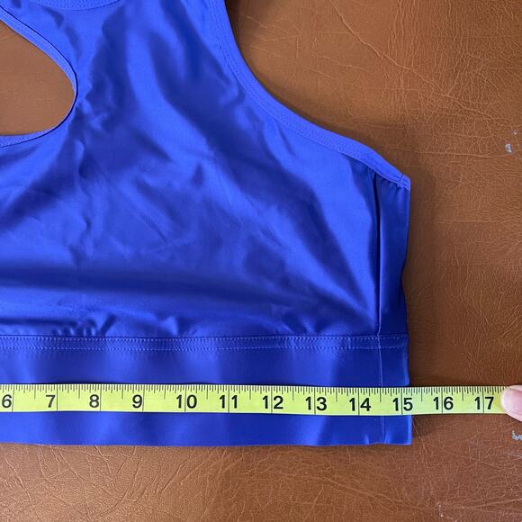 Reebok x Cardi B NWT One Shoulder Crop Tank Top Ultima Purple Large Racerback - Picture 9 of 10